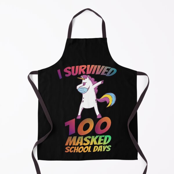Item preview, I Survived 100 Masked School Days Dabbing Unicorn designed and sold by leofel.