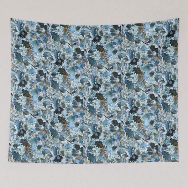 Item preview, Photograph of autumn leaves, then edited in blue designed and sold by Pelikancrazy.