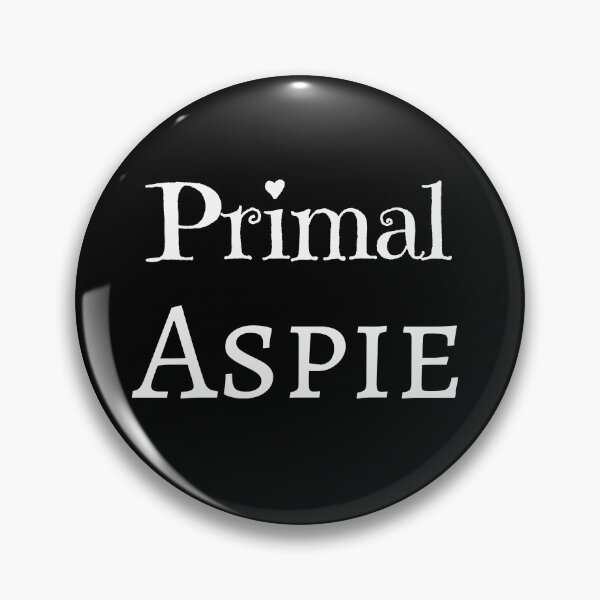Item preview, Primal Aspie (Heart, Black) designed and sold by GladBlackLamb.