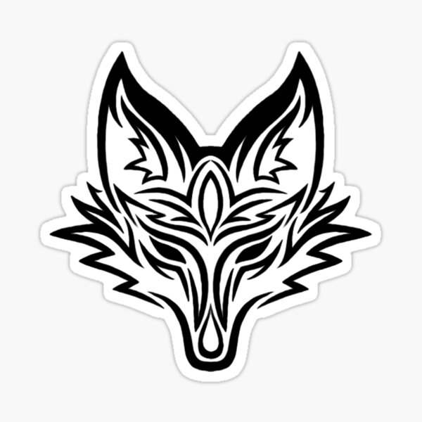Item preview, Tribal Fox Head designed and sold by Katrina Montgomery.