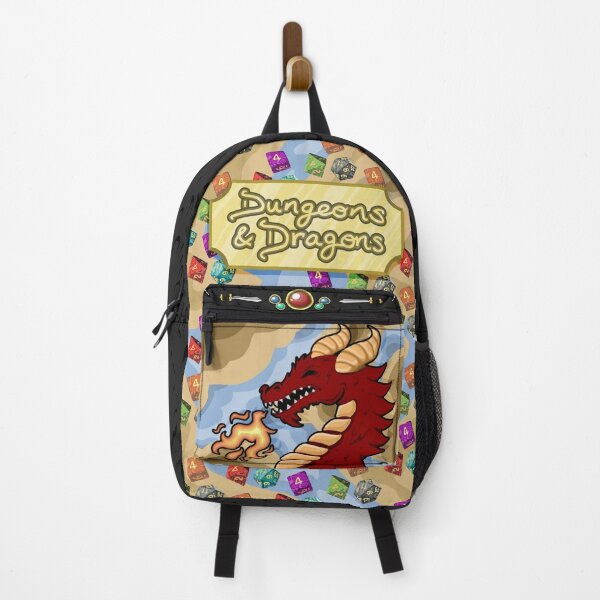 Dnd dice backpack, Dnd laptop bag, d&d dice backpack, dnd reto bag, dnd