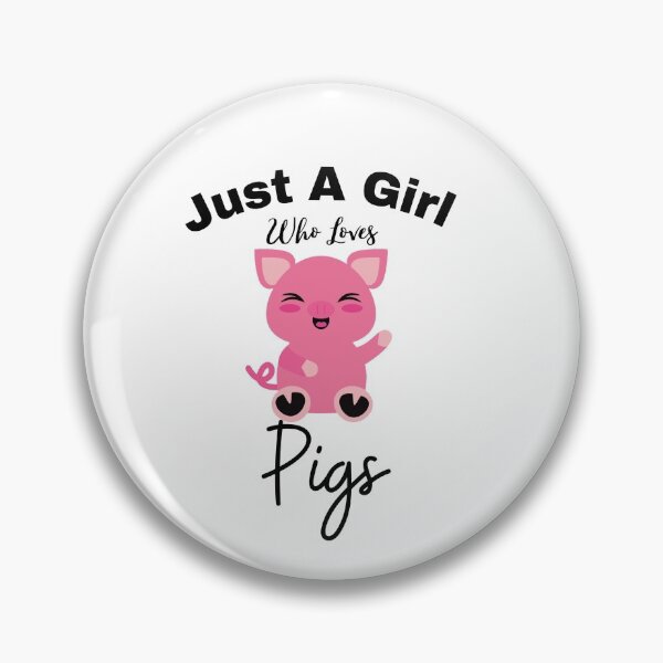 Item preview, Just A Girl Who Loves Pigs , Happy Funny Pigs designed and sold by Sea-store.