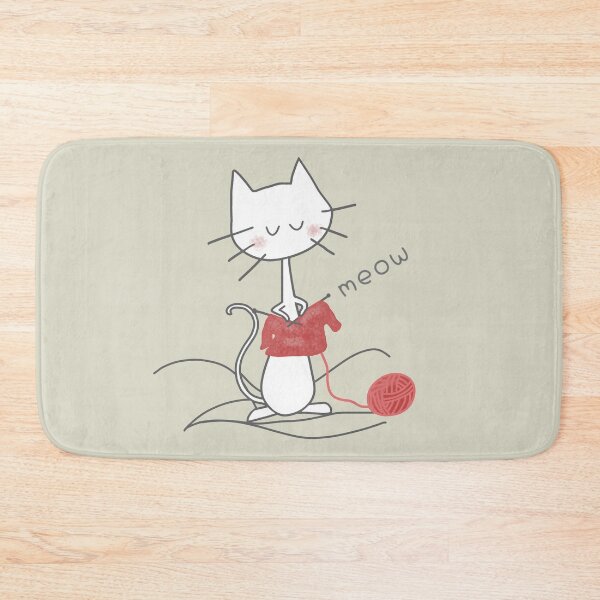 Item preview, Cat knitting designed and sold by LotusCreations.