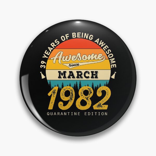 Item preview, 39 Years of Being Awesome Since 1982 March designed and sold by TrendingTees4u.