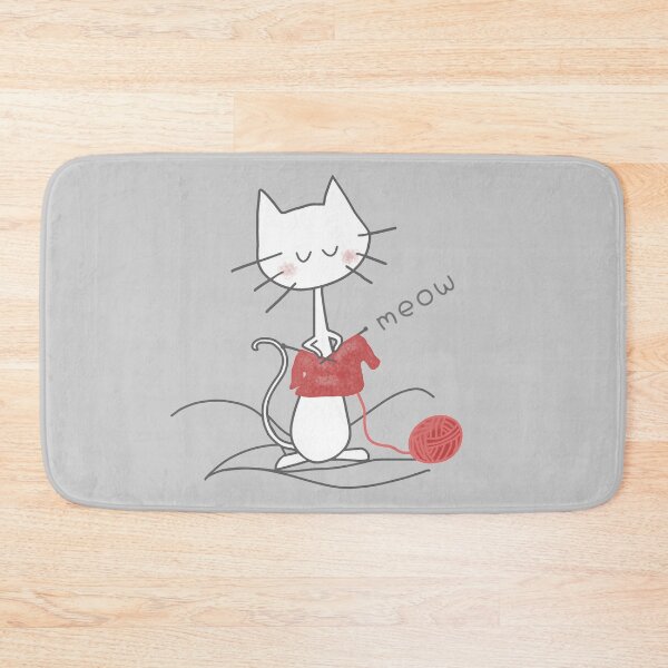 Item preview, Cat knitting designed and sold by LotusCreations.