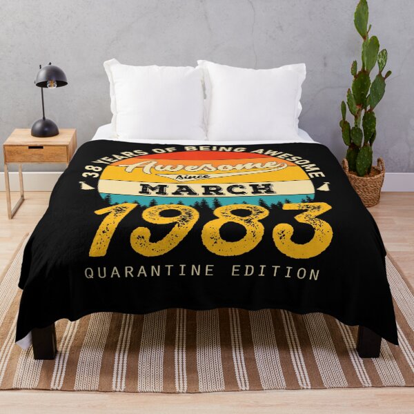 Item preview, 38 Years of Being Awesome Since 1983 March designed and sold by TrendingTees4u.