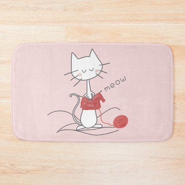 Item preview, Cat knitting designed and sold by LotusCreations.