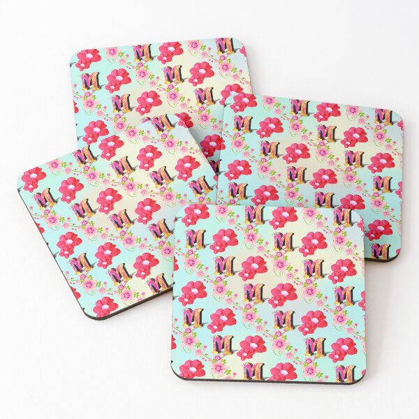 Item preview, Floral Letter M patterns  designed and sold by MoSaid.