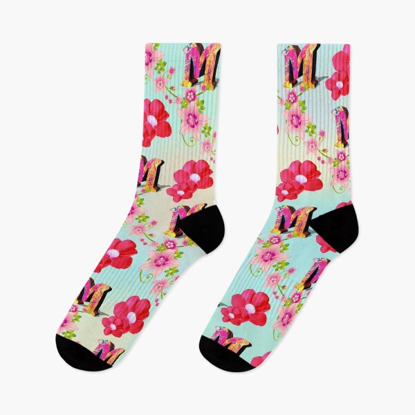 Item preview, Floral Letter M patterns  designed and sold by MoSaid.