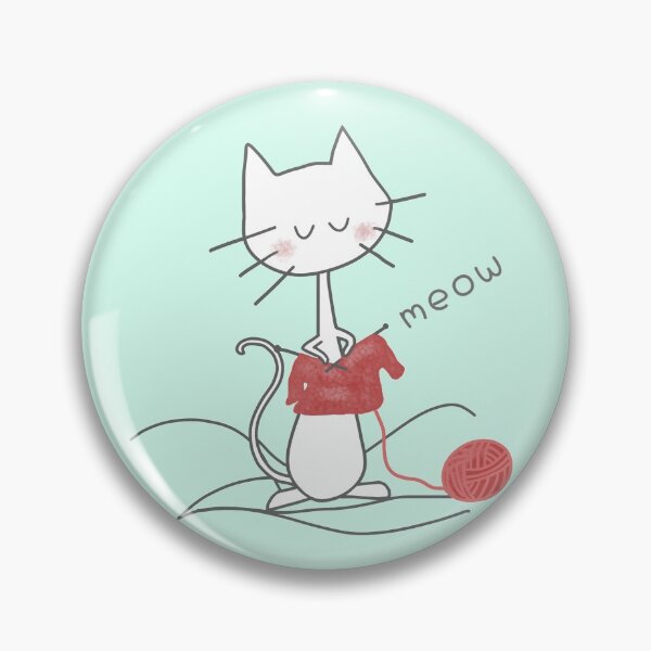 Item preview,  Cat knitting designed and sold by LotusCreations.