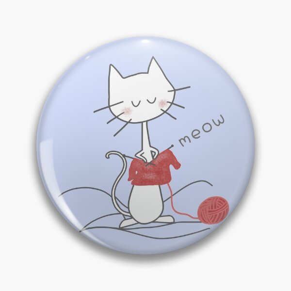 Item preview, Cat knitting designed and sold by LotusCreations.