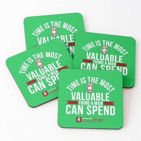 Item preview, Time Is The Most Valuable Thing A Man Can Spend/green designed and sold by tw2us.