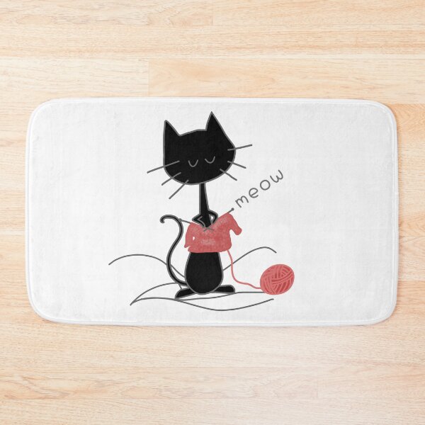 Item preview, Cat knitting designed and sold by LotusCreations.