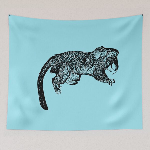 Item preview, Emperor Tamarin Black Print  designed and sold by designsasstultd.