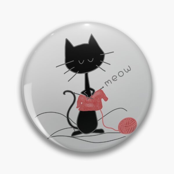 Item preview, Cat knitting designed and sold by LotusCreations.