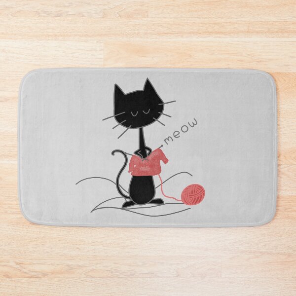 Item preview, Cat knitting designed and sold by LotusCreations.