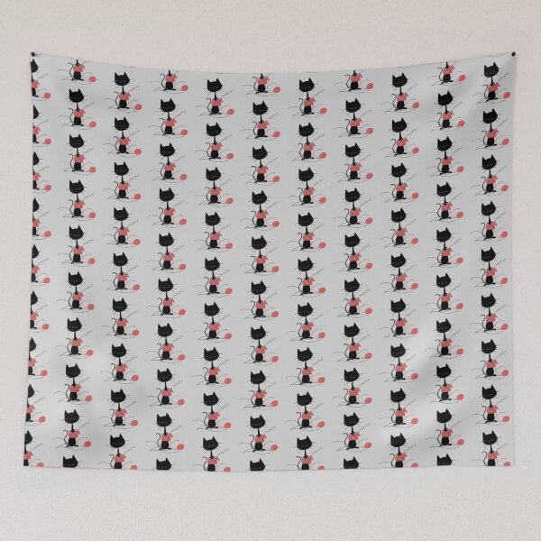 Item preview, Cat knitting designed and sold by LotusCreations.