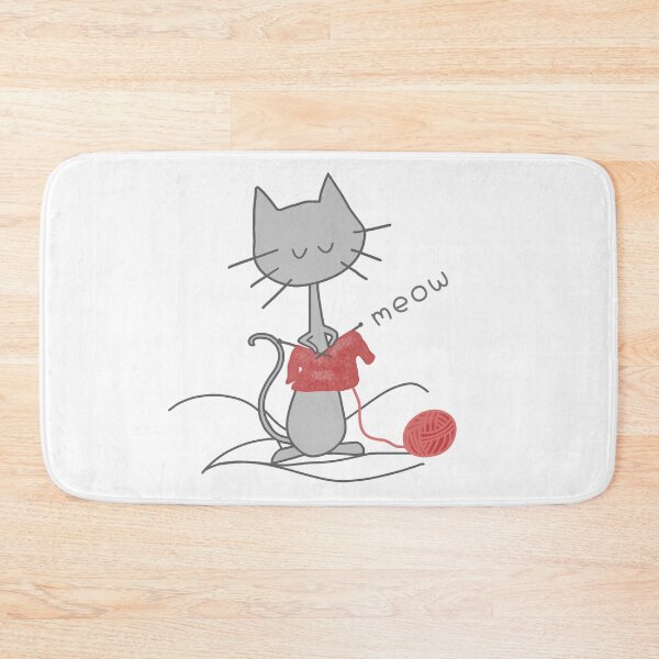 Item preview, Cat knitting designed and sold by LotusCreations.