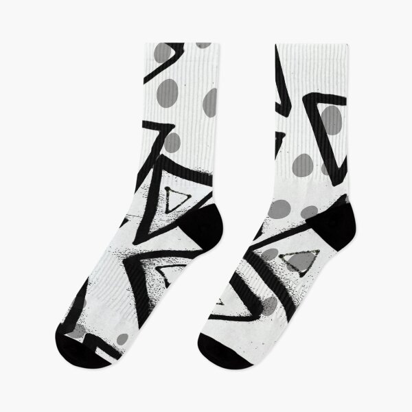 Item preview, Triangle Dot Abstract Black and White designed and sold by Brooke Rogers.