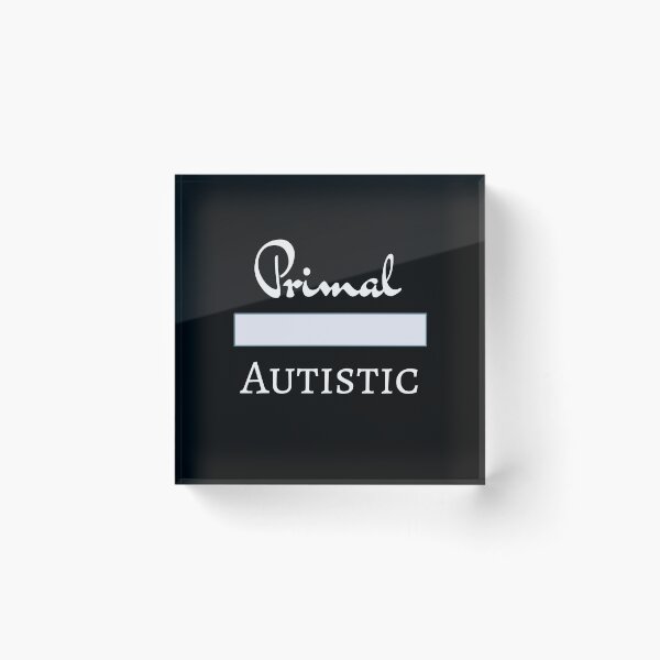 Item preview, Primal Autistic (Blue Bar, Black) designed and sold by GladBlackLamb.