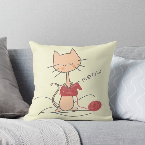Item preview,  Cat knitting designed and sold by LotusCreations.