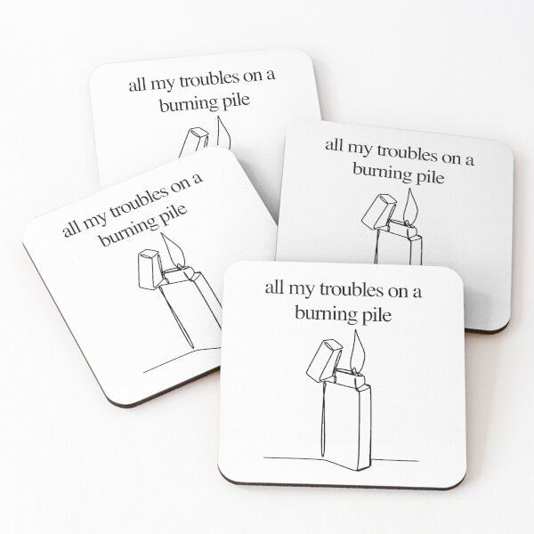 Item preview, all my troubles on a burning pile mother mother  designed and sold by alessiacara.