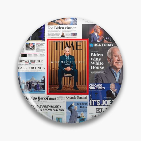 Item preview, President Joe Biden Magazine and Newspaper Collage designed and sold by itsmebecca.