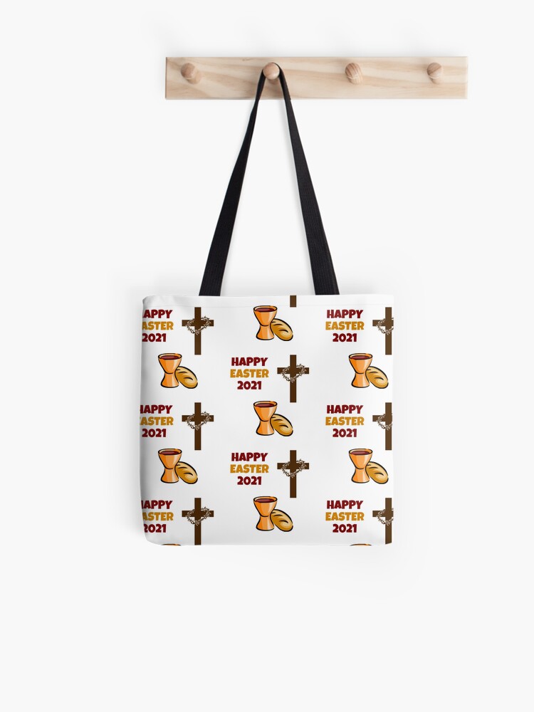 Frohe Ostern 2021 Christliche Ausgabe Stofftasche Von Moliving Redbubble