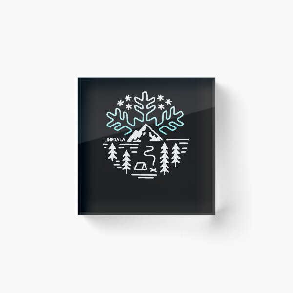 Item preview, WINTER CAMPING LINEDALA | Snowflake forest mountain snow tent designed and sold by yourtravelguide.