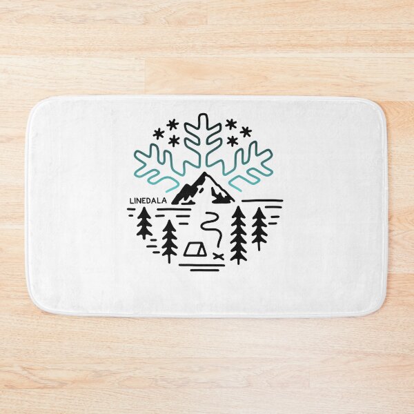Item preview, WINTER CAMPING LINEDALA | Snowflake forest mountain snow tent designed and sold by yourtravelguide.