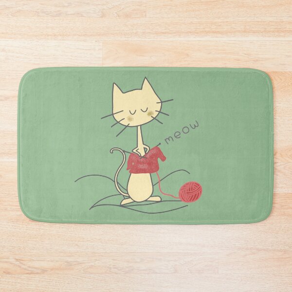 Item preview, Cat knitting designed and sold by LotusCreations.