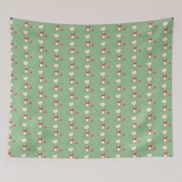 Item preview, Cat knitting designed and sold by LotusCreations.