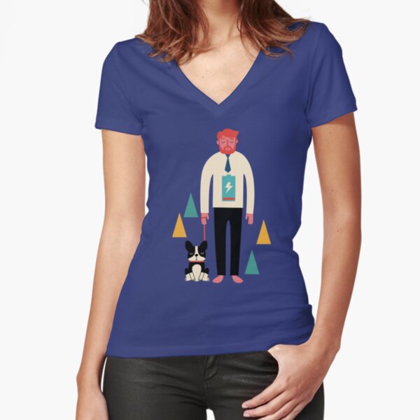 Fitted V-Neck T-Shirt