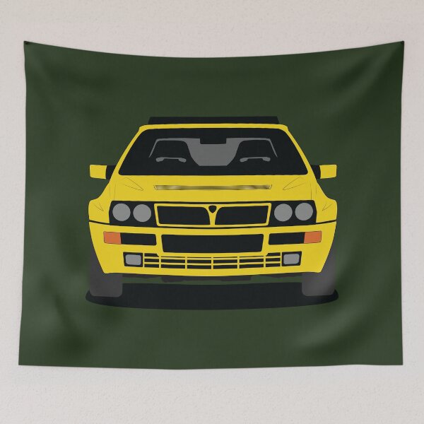Item preview, Yellow Delta HF Integrale Evoluzione Front View designed and sold by HartCar.