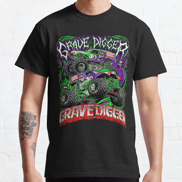 Monster jam grave digger monster truck Fans Art Gift Classic T-Shirt