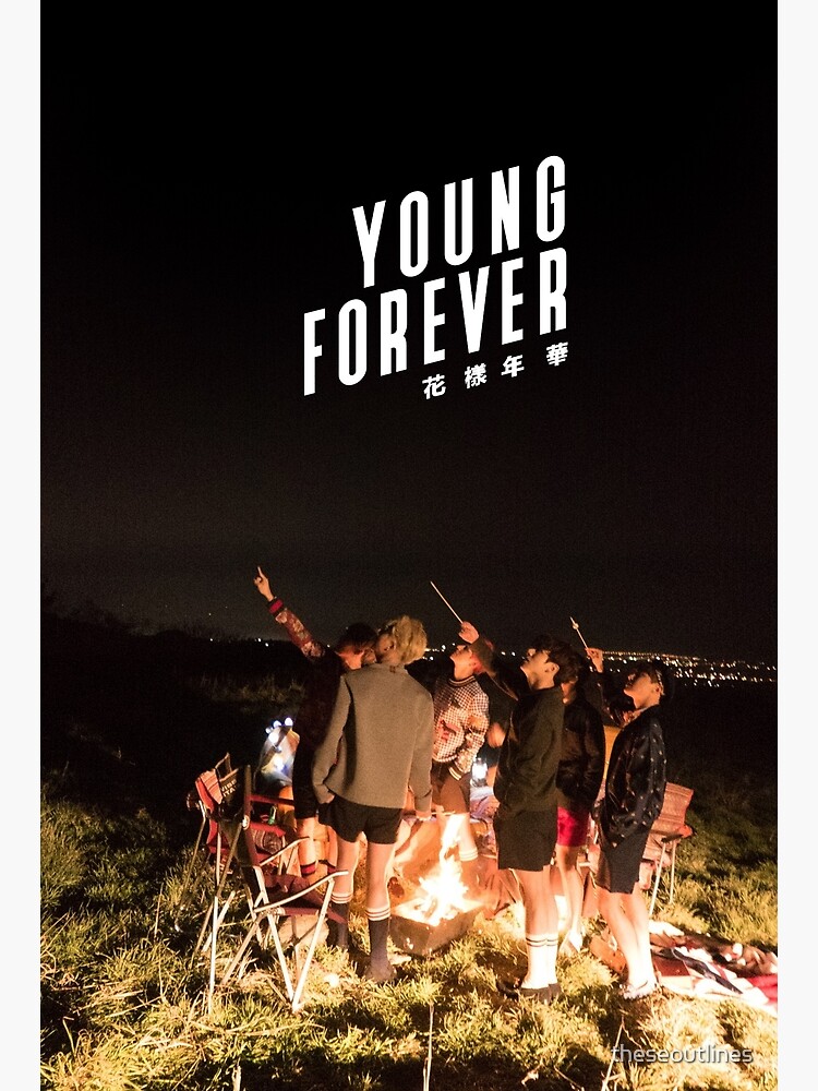 Bts Forever Young 2 Postcard By Theseoutlines Redbubble