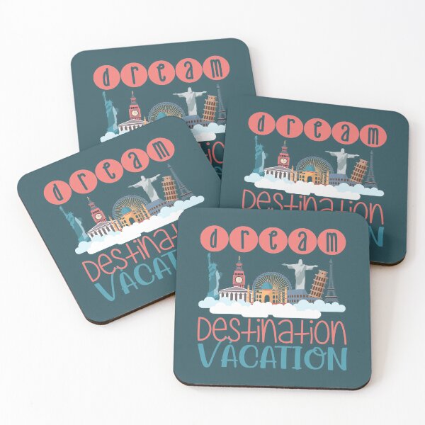 Item preview, Dream Destination Vacation - On Turquoise designed and sold by PawsitiveMum.