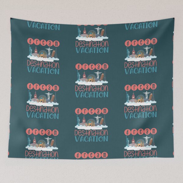 Item preview, Dream Destination Vacation - On Turquoise designed and sold by PawsitiveMum.