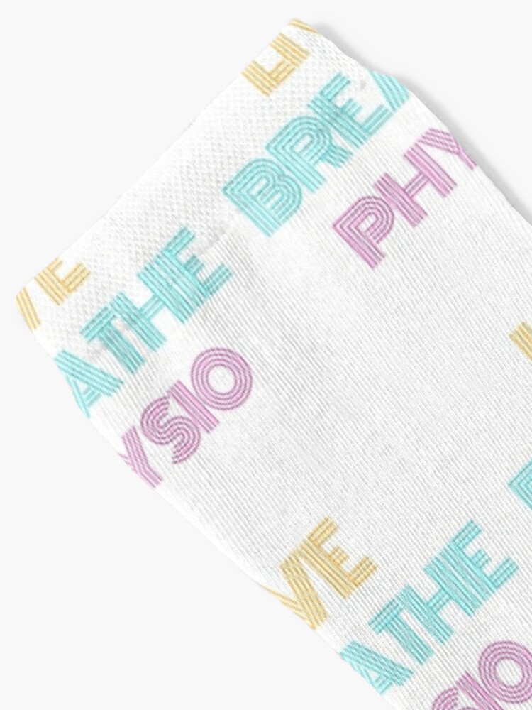 LIVE. BREATHE. PHYSIO. Socks for Sale by HRVY Clarke