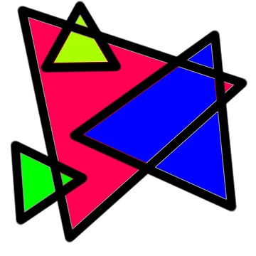 Artwork thumbnail, Geometric Triangle  by MidnightInk Designs