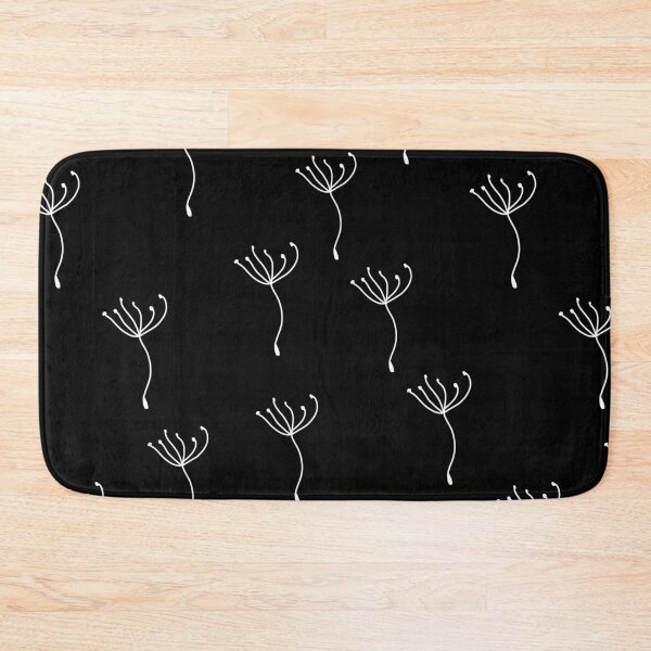 Item preview, Dandelion Fluff white on black designed and sold by Meg M Studio.