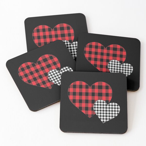 Item preview, Love for Plaid Hearts designed and sold by 2InspireDesign.