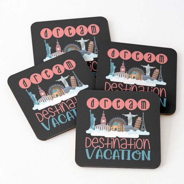 Item preview, Dream Destination Vacation - On Black designed and sold by PawsitiveMum.