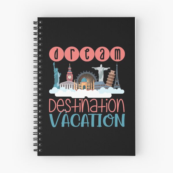 Item preview, Dream Destination Vacation - On Black designed and sold by PawsitiveMum.