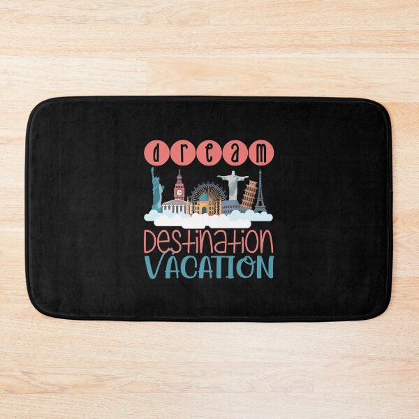 Item preview, Dream Destination Vacation - On Black designed and sold by PawsitiveMum.