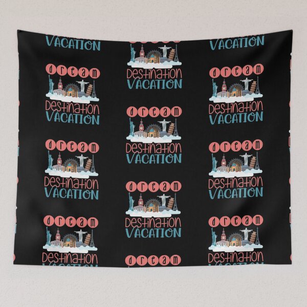 Item preview, Dream Destination Vacation - On Black designed and sold by PawsitiveMum.