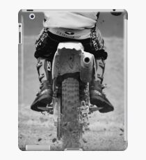 Moto x motorcycle kicking up the dirt iPad Case/Skin