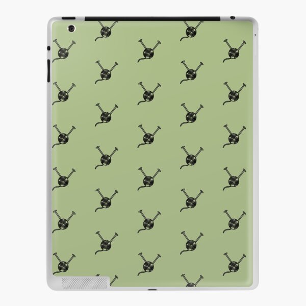 Cartoon yarn ball green print iPad Skin