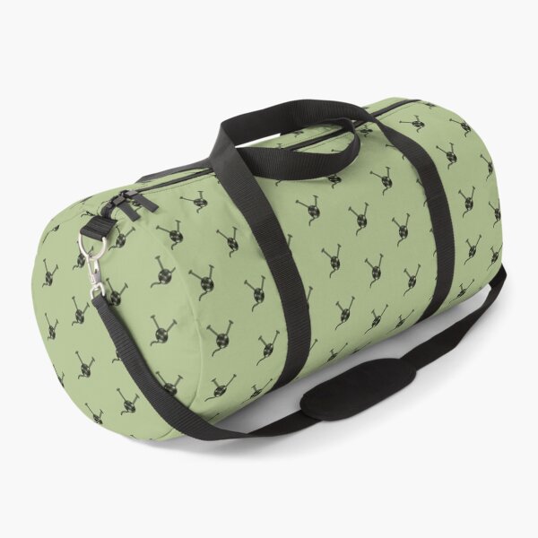 Cartoon yarn ball green print Duffle Bag