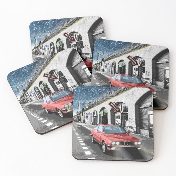 Item preview, Classic car in night city lights designed and sold by CaptainWheels.